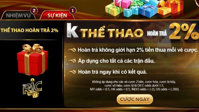 Các chương trình khuyến mãi Ricwin luôn được thiết kế với mục tiêu mang lại lợi ích tối đa